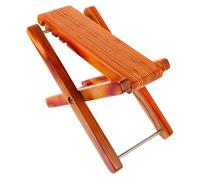 FRCOLOR Bamboo Guitar Foot Stool Adjustable 4-Position Classic Acoustic Guitar Footrest Wooden Footrest for Guitarists Portable Practice Stool