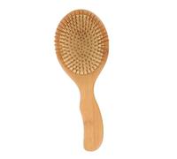 FRCOLOR Bamboo Hair Comb for Women with Massage Scalp Detangling Brush Paddle Design for Hair Care and Styling Portable Natural Comb