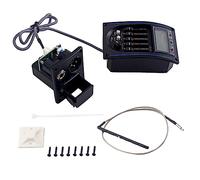 FRCOLOR Band Guitar Pickup Preamp Equalizer Lc Piezo Pickup for Acoustic Classical Guitar Easy Installation Amplify Sound No Battery Required Model Black