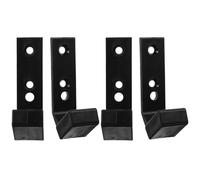 FRCOLOR Barbell Wall Mount Rack 4Pcs Pa/PP Heavy Duty Dumbbell Rod Storage for Home Office Gym Accessories Weight Lifting