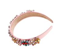 FRCOLOR Baroque Rhinestone Headband for Women Vintage Sparkle Hairband Shiny Crystal Hair Accessory for Weddings Dances and Daily Wear Sweet and Elegant Design