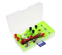 FRCOLOR Basic Electricity Discovery Circuit Experiment Kit for High School Students and Physics Science Lab Set with Series and Parallel Circuit Learning Portable Stem Electronics for