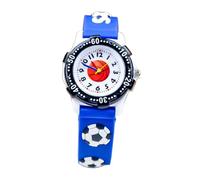 FRCOLOR Basketball Sports Watch for Boys Blue Silicone Cartoon Wristwatch Lightweight for Outdoor Play and Study