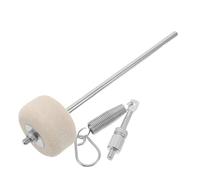 FRCOLOR Bass Drum Pedal Beater with Thick Felt Head and Metal Shaft Quiet Practice Percussion Pedal Accessory with Springs for Improved Rebound and Steady Rhythm for Noise-sensitive