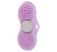 FRCOLOR Bathroom Back Scrubbing Mat Non-Slip Suction Cups Silicone Exfoliating Foot Massager Pad for Shower Use Cleans and Smooths Feet