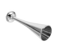 FRCOLOR Battery Fetal Stethoscope Silver Traditional Pregnancy Listening Horn with Clear Audio Output Ergonomic Design for Expectant Mothers to Hear Heartbeat Instantly