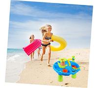 FRCOLOR Beach Table Sand Playset Lightweight for Enhances Creativity Color Recognition Social Skills Safe Eco Friendly Material for Outdoor Fun