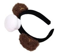 FRCOLOR Bear Ears Headband Cute Soft Kawaii Bear Ears Hair Hoops for Parties Costume Accessory Chef Hat Style for Adult Boys and Girls