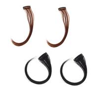 FRCOLOR Beautiful Bang Wigs Natural Wig 4Pcs 20.5X3.6Cm Easy to Use Blends Naturally for Women Stylish Charming Party Hairpiece
