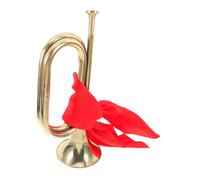 FRCOLOR Beginner Bugle Metal Trumpet Wind Instrument for School Orchestra Easy to Play Horn for Teenager Music Learners for Performance Events