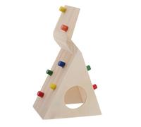 FRCOLOR Beige Hamster Climbing House Multi-functional Activity Cabin for Small Pets Like Hamsters and Rats Pet Shelter to Keep Them Active and Entertained