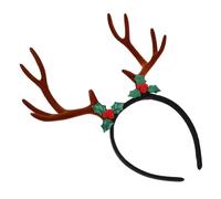 FRCOLOR Big Antler Headband for Christmas Fluffy Reindeer Antlers Headband for Holiday Parties Realistic Deer Ears Costume Accessory
