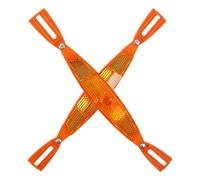 FRCOLOR Bike Reflectors for Wheels Bicycle Wheel Reflector Bike Wheel Reflective Spokes Orange Plastic 1 Pair Night Riding Withstand the Elements