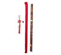 FRCOLOR Bitter Bamboo Flute 2pcs Chinese Traditional Bamboo Dizi Portable Wooden Flute for Beginners Students for Adults and Kids