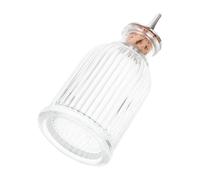 FRCOLOR Bitter Bottle Cocktail Use Bottle Decorative Embossed Glass with Elegant Retro Flair Glass Plug Leak-proof Seal Keeps Bitters Fresh for Hotel Decor