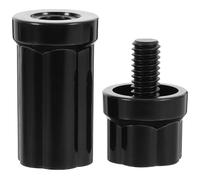 FRCOLOR Black Abs Pool Cue End Protector Cover for Billiard Cue Tips for Those Who Love Billiard Sports