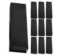 FRCOLOR Black Pen Case Elegant Minimalist Design 10pcs with Flip Cover Scratch-Resistant and Wear-Resistant Cloth and Pp Material for Marker and Ballpoint Pens for Back to School Party
