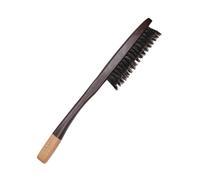 FRCOLOR Blackwood Double-row Men’s Hair Brush 12pcs Detangling Bristle Comb for Thick Curly Hair Three-row Styling Teeth Portable Travel Hairbrush