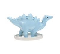 FRCOLOR Blue Ceramic Dinosaur Succulent Plant Pot with Creative and Lifelike Design, Decorative Flower Planter for Flowers and Bonsai on Window Sill or Outdoor Use
