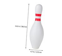 FRCOLOR Bowling Pin Piggy Bank for Decorative Plastic Money Jar with Removable Cover Fun Bowling Bottle Design Teaching Savings Habit Birthday Gift