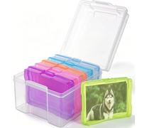 FRCOLOR Box Storage Large Individual for Boxes Cards Organizing Small Multi-functional Plastic Photo Includes Photos for Christmas and Birthday