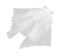 FRCOLOR Boy Girl's Catholic Veil for First Communion Bow Veil Costume for Girls Holy Communion Headpiece for Church Religious Ceremony Shower Accessory