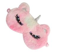 FRCOLOR Boys and Girls Sleep Mask Unicorn Design, Plush Cartoon Eye Cover for Children, Tie-dye Color, Comfortable Sleep Accessories for Daily Use and Nap Time