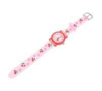 FRCOLOR Boys and Girls Waterproof Cartoon Silicone Student Watch with Adjustable Strap and Cherry Floret Pattern for Boys and Girls, Gift for Children on Christmas Or Easter