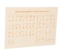 FRCOLOR Braille for Blind Individuals Compact and Durable Teaching Aid for Visual Impairment Lightweight Braille Letter and Education Tool Enhances Learning