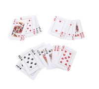 FRCOLOR Braille Playing Cards for Visually Impaired Compact Deck for Games Family Fun Assistive Product with Braille Markings Versatile Entertainment for Blind Adults