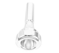 FRCOLOR Brass Cornet Mouthpiece Easy to Install for Beginners Silver Plated with Exceptional Playing Experience Instrument Accessory Random Color Suitable for Practice and Performance