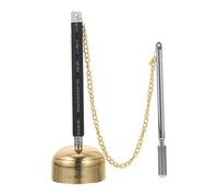 FRCOLOR Brass Dharma Ritual Utensil and Crisp Sound, Easy to Store Temple Buddhist Supply Chime for Meditation and Ritual Use, Silver Finish Suitable for Teachers and Energy Healers