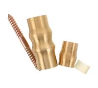 FRCOLOR Brass Elderly Crutch Joint Set Slip Cane Connector Accessories for Seniors Walking Stick Repair DIY Cane Parts Secure Fit for Outdoor Assistance