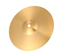 FRCOLOR Brass Hi-hat Cymbals for Drum Set with Strong Resistance to Hit, Versatile Golden Finish Suitable for Percussion Instrument Players and Beginners