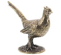 FRCOLOR Brass Pheasant Figurine with Sturdy Base Design, a Versatile Accent and Bird Ornaments the Home, for Desks and Display Cabinets with Elegant Farmhouse Style
