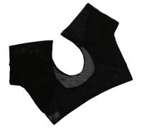 FRCOLOR Breathable Underarm Sweat-Proof Vest for Women, Washable Black Mesh Short Sleeve Sweat Absorption Undershirt, L Size Sweat Proof Shirt for Ladies