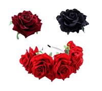 FRCOLOR Bridal Hair Clip Set 2pcs Daisy Hair Accessories for Wedding Guest Bridal Headband Decorative Hoop for Married Decorations