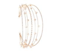 FRCOLOR Bridal Headband Crystal Hair Wedding Crown Rhinestone Head Buckle Hair Ornament for Bridal Wedding Party