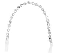 FRCOLOR Bridal Wedding Party Headpiece Diamond Headband for Bride Flower Girl Headpiece with Rhinestone Tiara