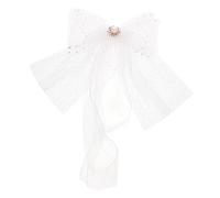 FRCOLOR Bride Headband Bridal Wedding Veil Bow Soft and Flowy Veil for Wedding Engagement Party Photo