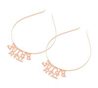FRCOLOR Bride Headband Set Team Bride Tiara Ornament for Wedding Parties