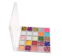 FRCOLOR Bright Glitter Eyeshadow Palette Vibrant Shimmer Shades for Stage Makeup Glittery Pressed Powder for Live Streaming Photoshoots Versatile Eye Makeup
