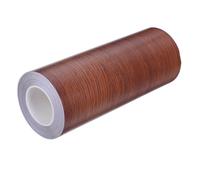 FRCOLOR Brown PVC Wood Grain Repair Tape for Furniture Edging Projects | Peel and Stick Application, Realistic Wooden Effect, Complete Seam Coverage, for Dresser Panels and MDF