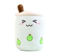 FRCOLOR Bubble Tea Pillow Soft Stuffed Grasping Doll for Safe Interactive Decoration for Home Car Office Cute Pearl Milk Tea Design