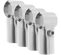 FRCOLOR Building Greenhouses with T-Shaped Design Fixing Double 25mm Tubes Stainless Steel Silver Sturdy Rust-Resistant Unique Fashionable Look