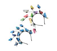 FRCOLOR Butterfly Hair Clips Women Fairy Hairband Bridal Headband Wedding Accessories