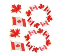 FRCOLOR Canadian Flag Lapel Pin Zinc Alloy Maple Leaf Brooches Badge for Men Women Hats Bags Clothing Accessories Stylish Backpack Badge