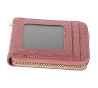 FRCOLOR Capacity Credit Card Holder with Zipper Pouch Multi Functional Outdoor Wallet for Id Business Insurance Cards Compact PU and Design