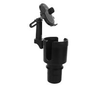 FRCOLOR Car Phone and Cup Holder Mount with Adjustable Angle Secure Grip Plastic Construction Multipurpose Beverage Organizer for Family Vehicles
