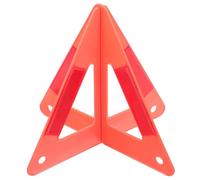 FRCOLOR Car Safety Kit Emergency Triangle Reflective Plastic Road Safety Sign Lightweight Design Convenient to Carry and Store for Road Construction and Waiting for Roadside Assistance